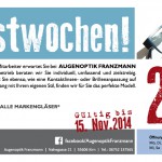 September-Flyer für Augenoptik Franzmann
