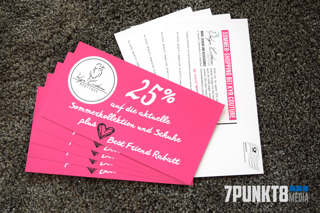 Flyer für Kyr Couture in Kirn