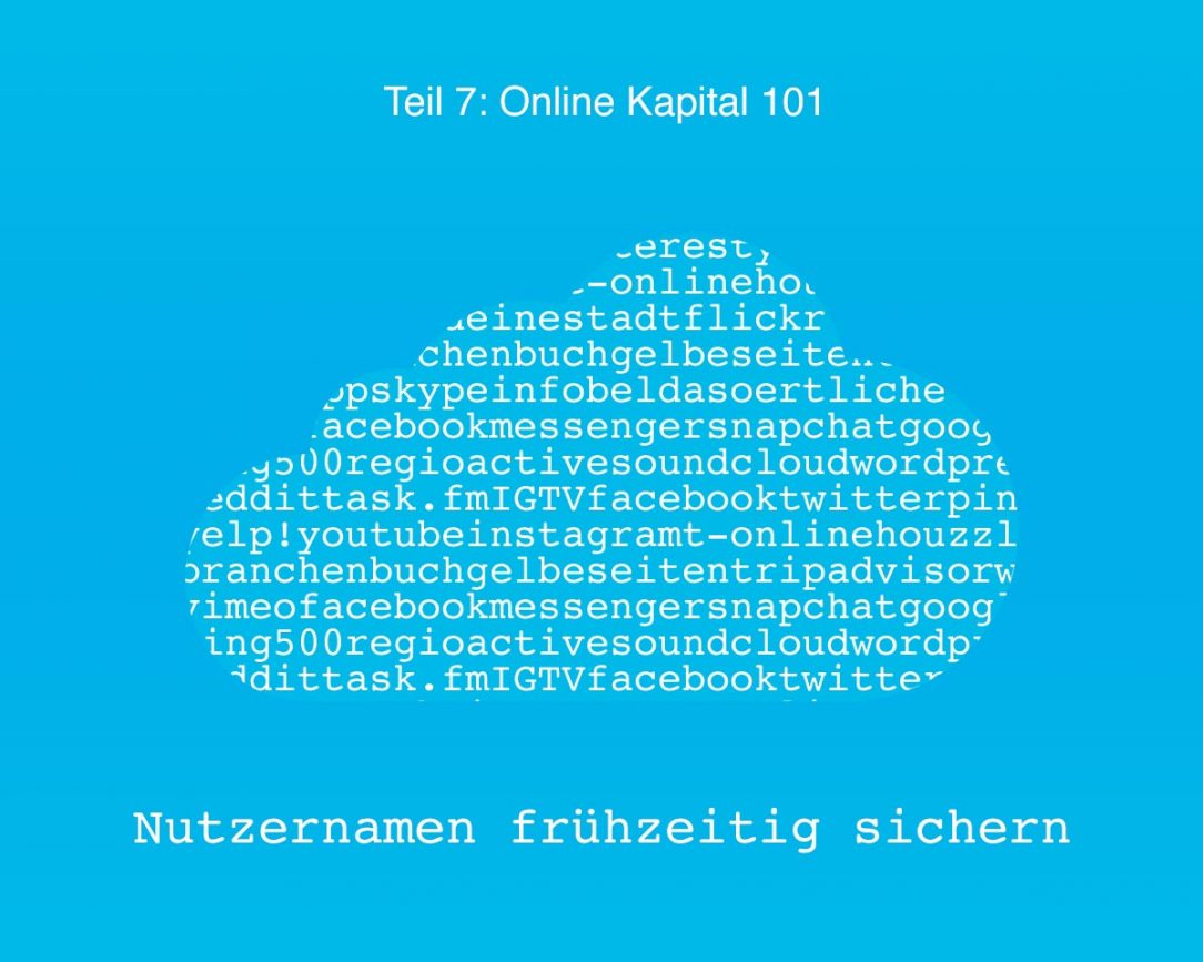 101 Online Kapital - Teil 07 Nutzernamen sichern